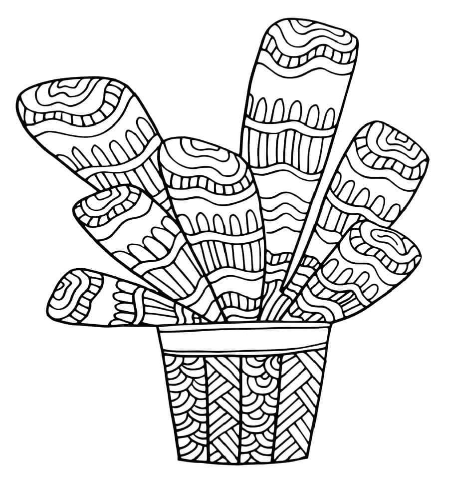 Abstraktní (8) omalovánka