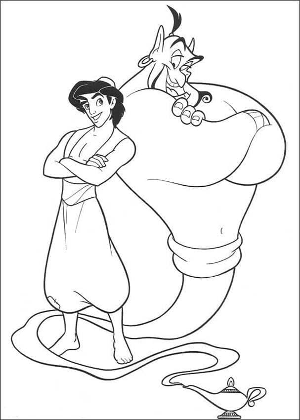 Aladin (1) omalovánka