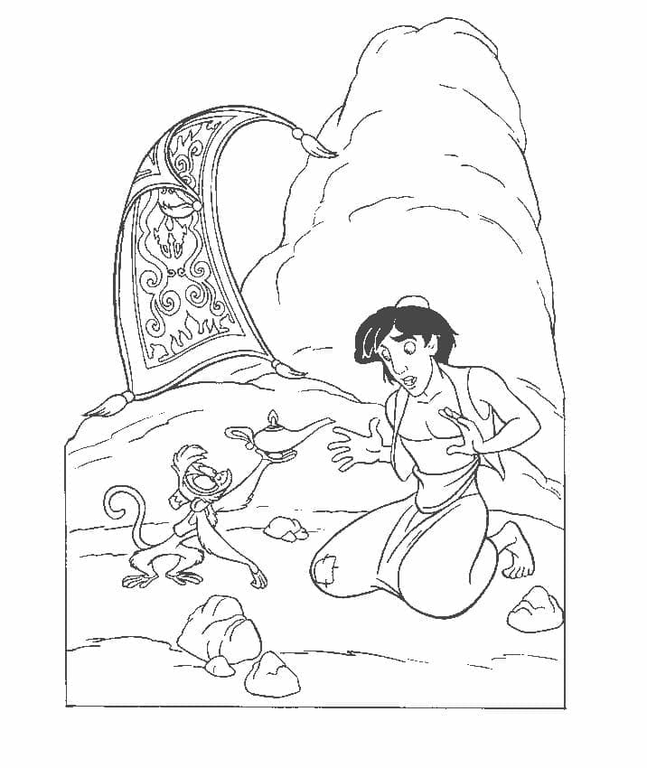 Aladin (2) omalovánka
