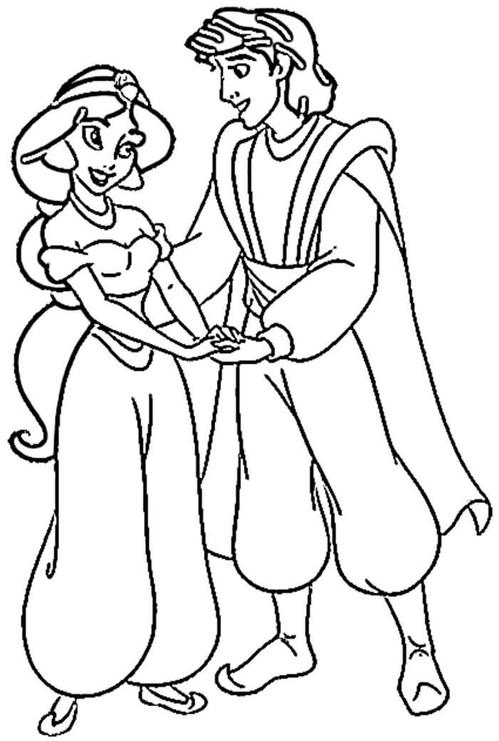 Aladin (5) omalovánka