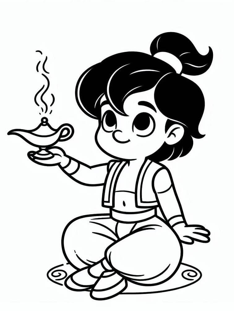 Aladin (6) omalovánka