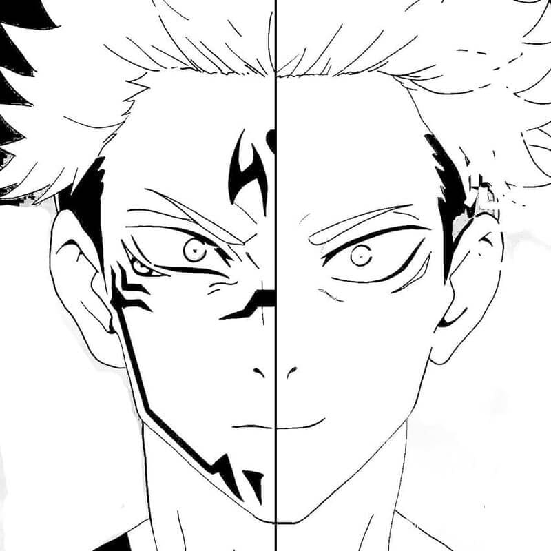 Anime Jujutsu Kaisen omalovánka