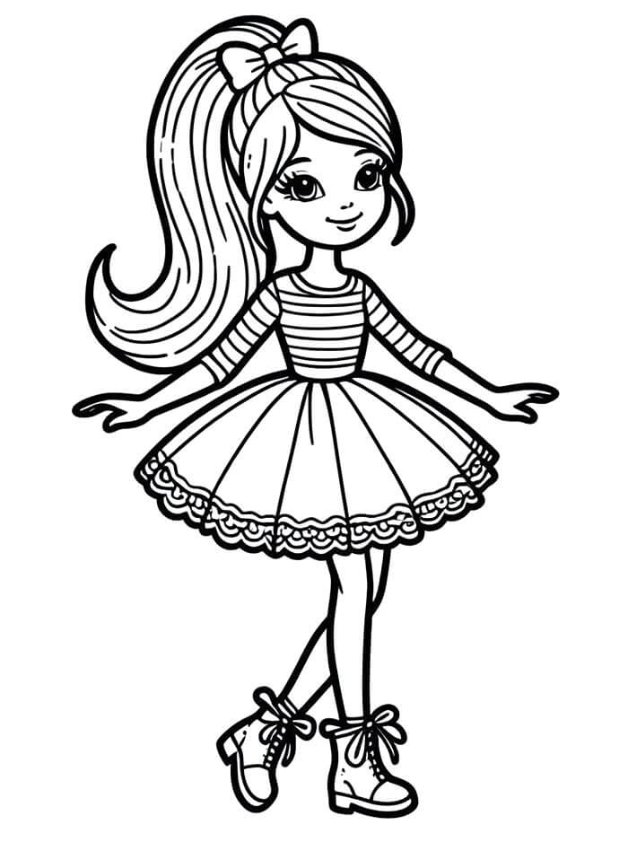 Animovaná Barbie omalovánka