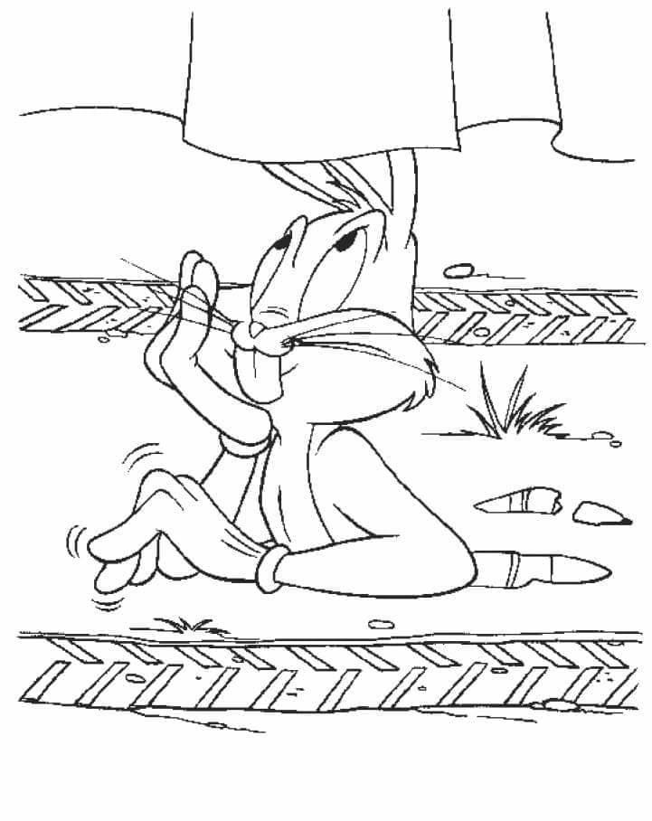 Animovaný Bugs Bunny omalovánka