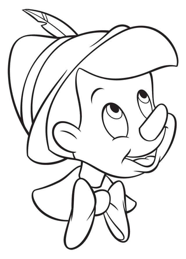 Animovaný Pinocchio omalovánka
