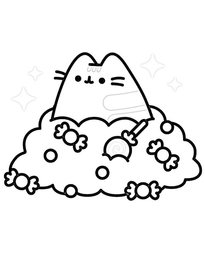Animovaný Pusheen omalovánka