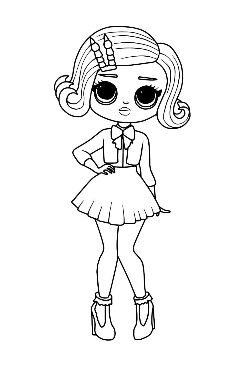 Aristocrat Girl LOL OMG omalovánka