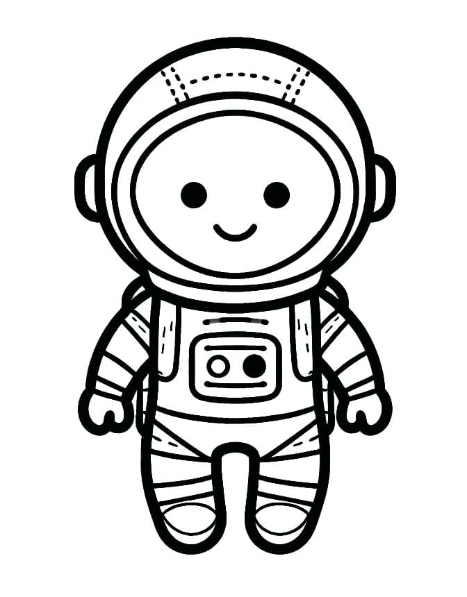 Astronaut Obrázek omalovánka