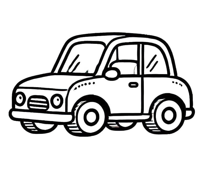 Auto (4) omalovánka