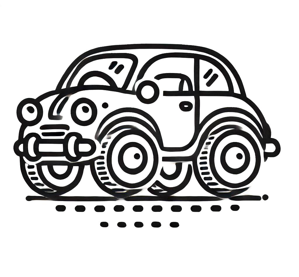 Auto Obrázek omalovánka