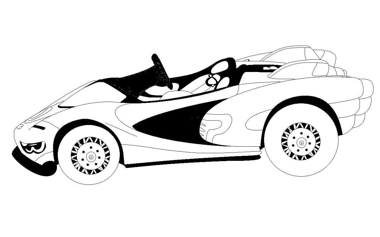 Auto Tisknutelné pro Děti omalovánka