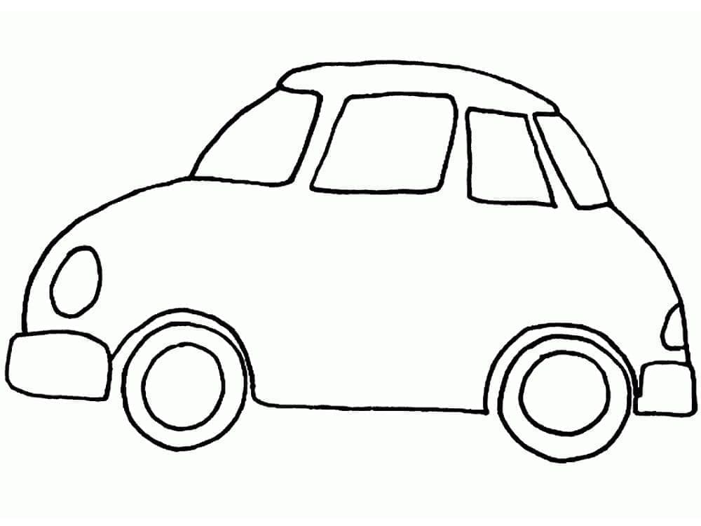 Auto Zdarama omalovánka