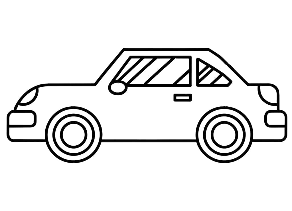 Auto Zdarma pro Děti omalovánka