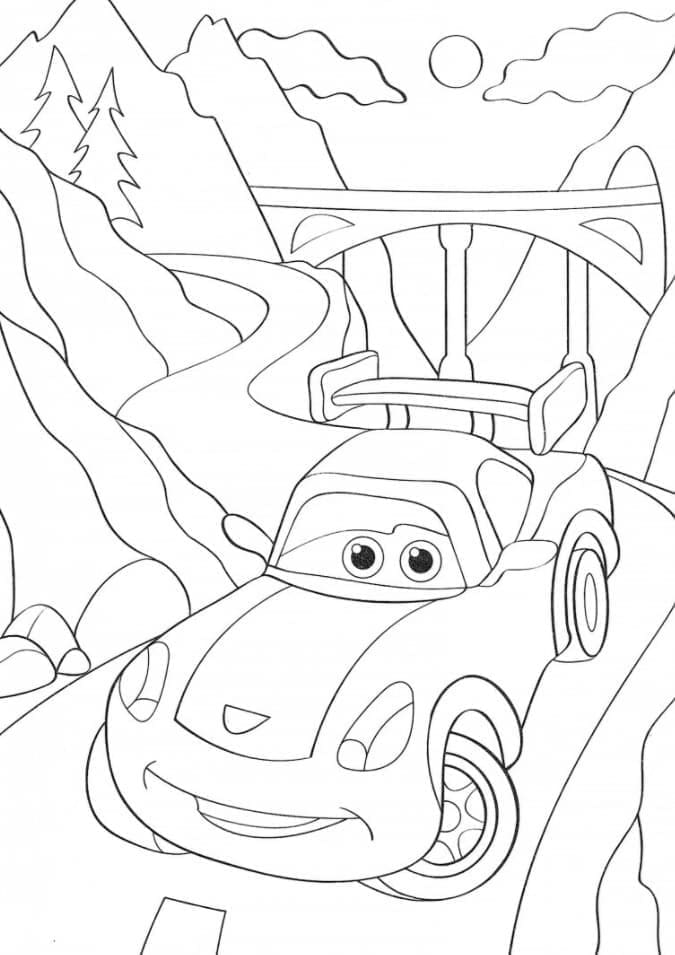 Auto k Tisku omalovánka