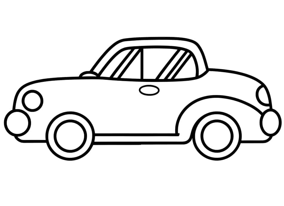 Auto k Vymalování omalovánka