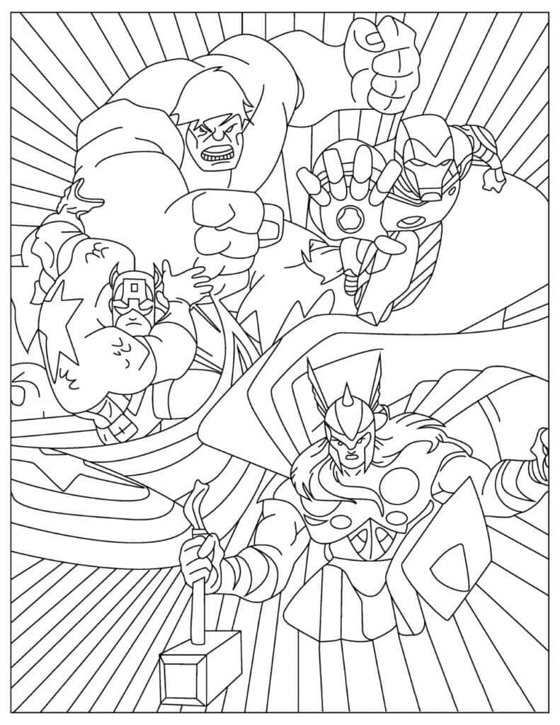 Avengers (1) omalovánka