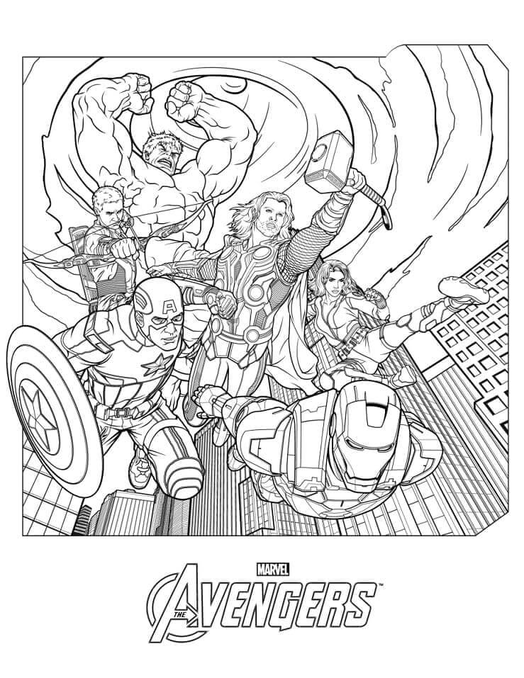 Avengers (3) omalovánka