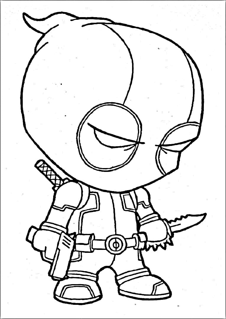 Avengers Deadpool omalovánka