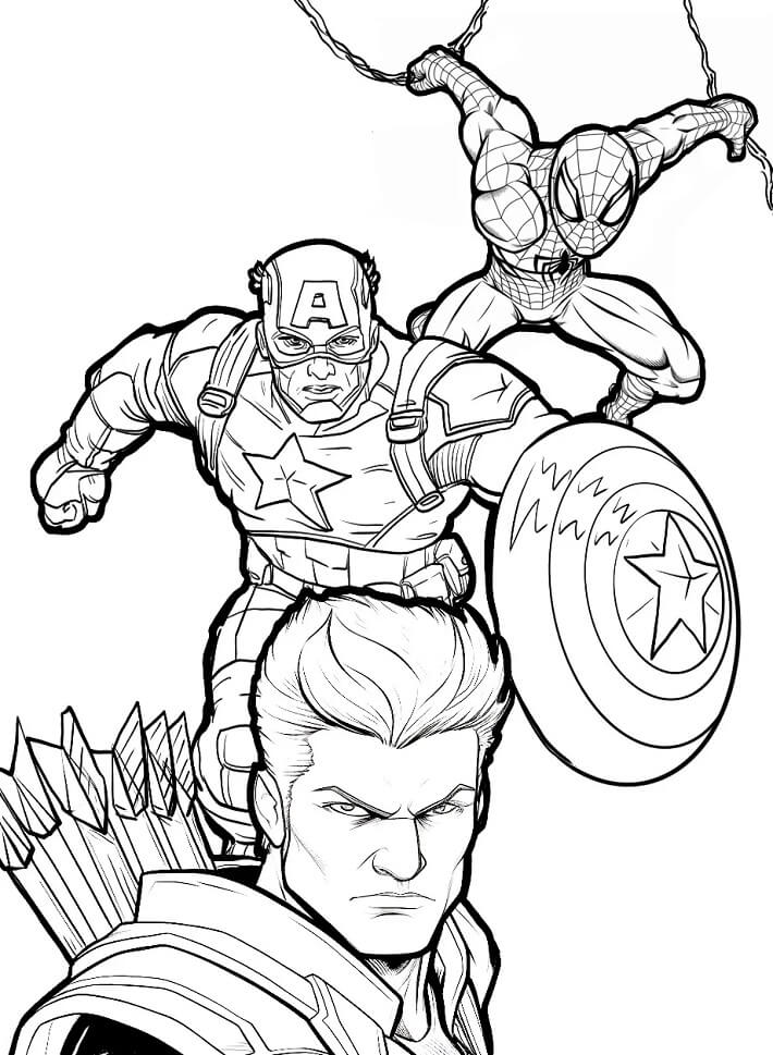 Avengers Obrázek omalovánka