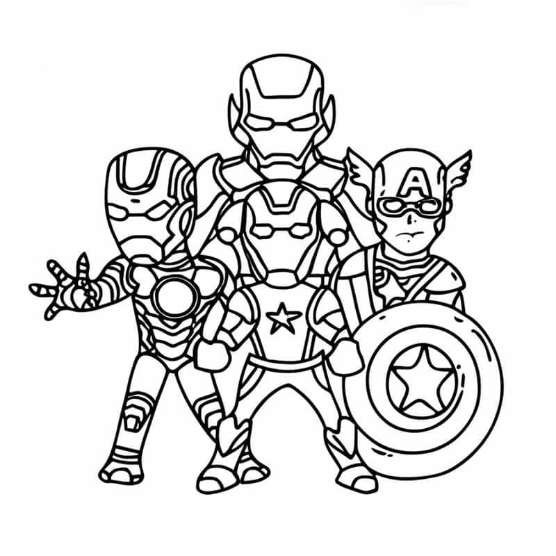 Avengers Superhrdinové omalovánka