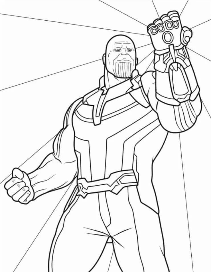 Avengers pro 2leté Děti omalovánka