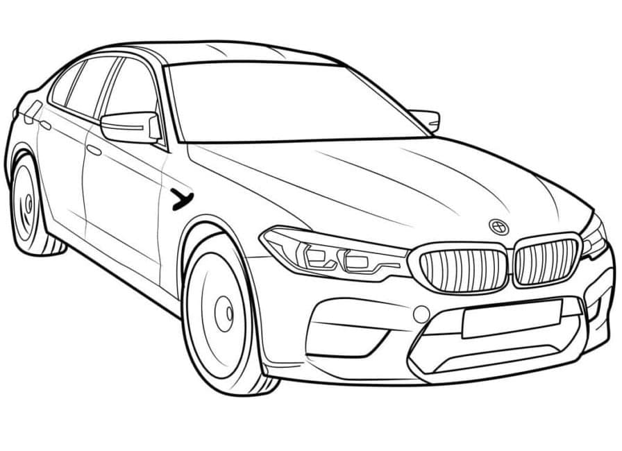 BMW Auto omalovánka