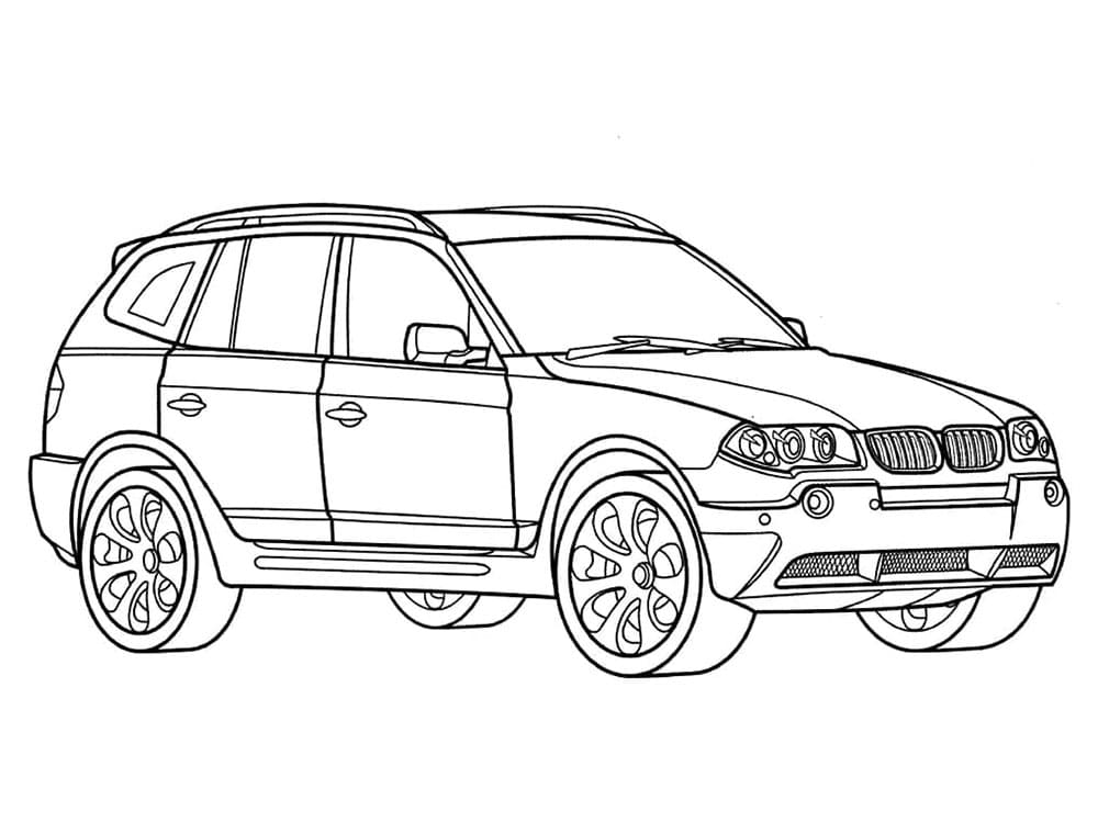 BMW Tisknutelné omalovánka