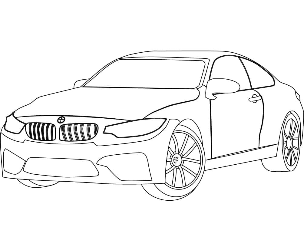 BMW Zdarma Tisknutelné omalovánka
