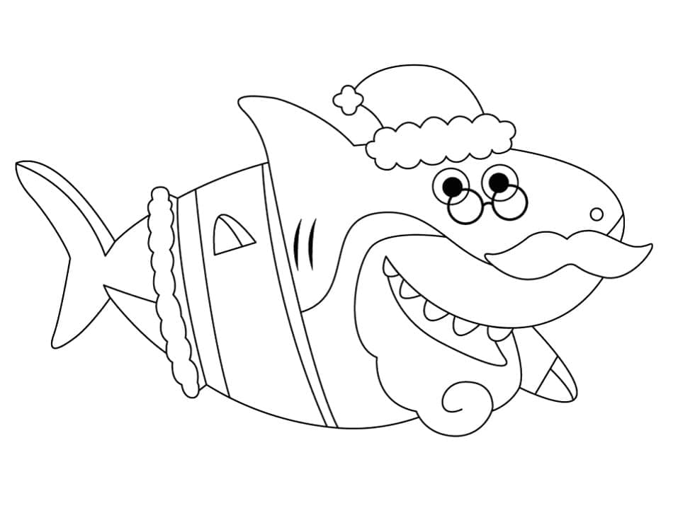 Baby Shark pro 2leté Děti omalovánka