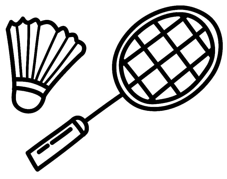 Badminton Zdarma Vymalovatelné Obrázek omalovánka