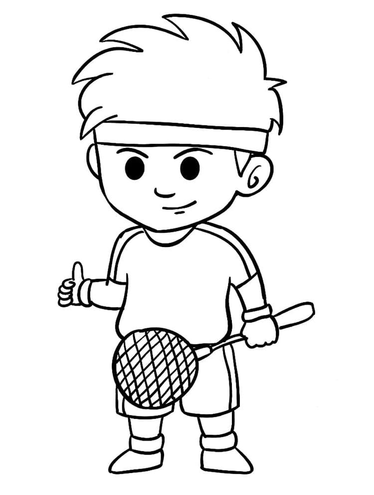 Badminton pro Děti omalovánka