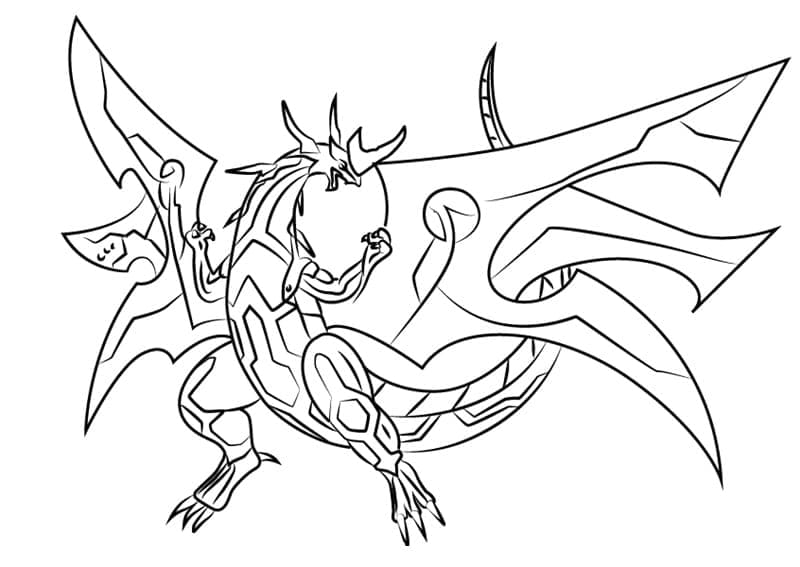 Bakugan Tisknutelný Zdarma omalovánka