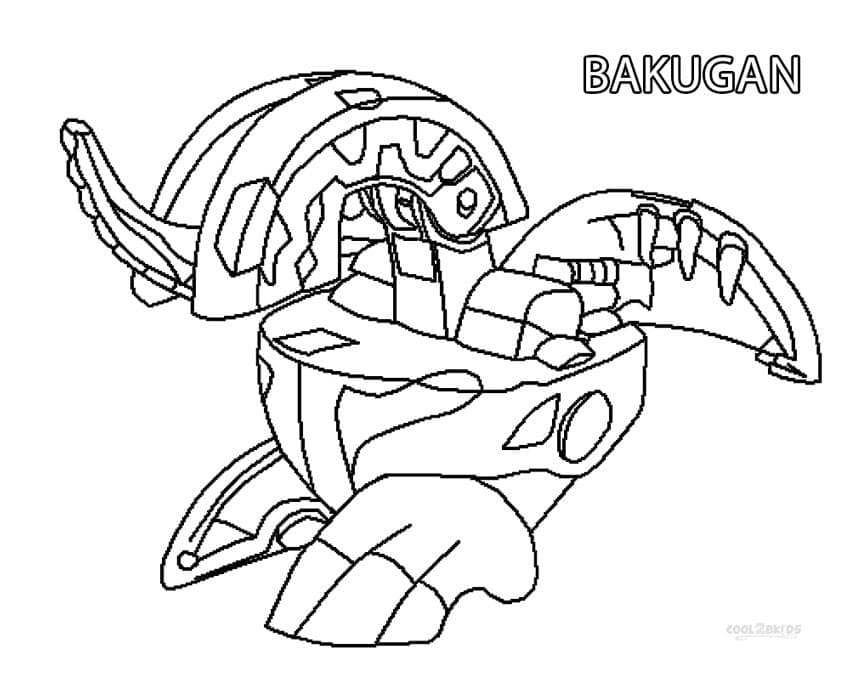 Bakugan Zdarma Vymalovatelné Obrázek omalovánka