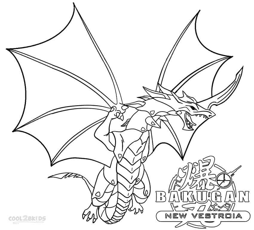 Bakugan pro 2leté Děti omalovánka