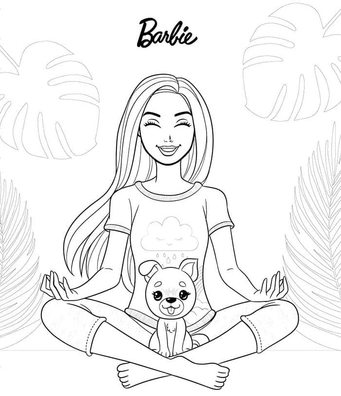 Barbie Zdarama omalovánka