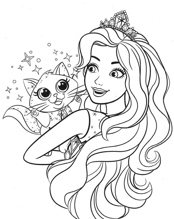 Barbie Zdarma pro Děti omalovánka