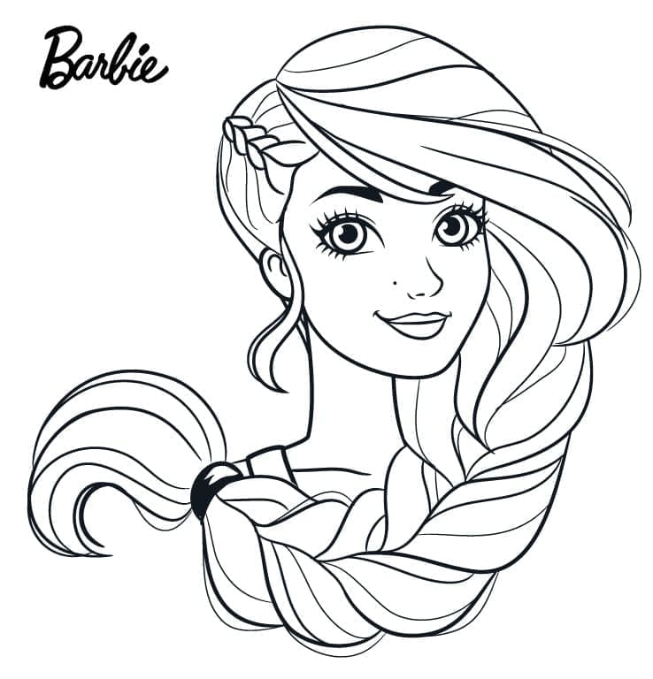 Barbie pro 2leté Děti omalovánka