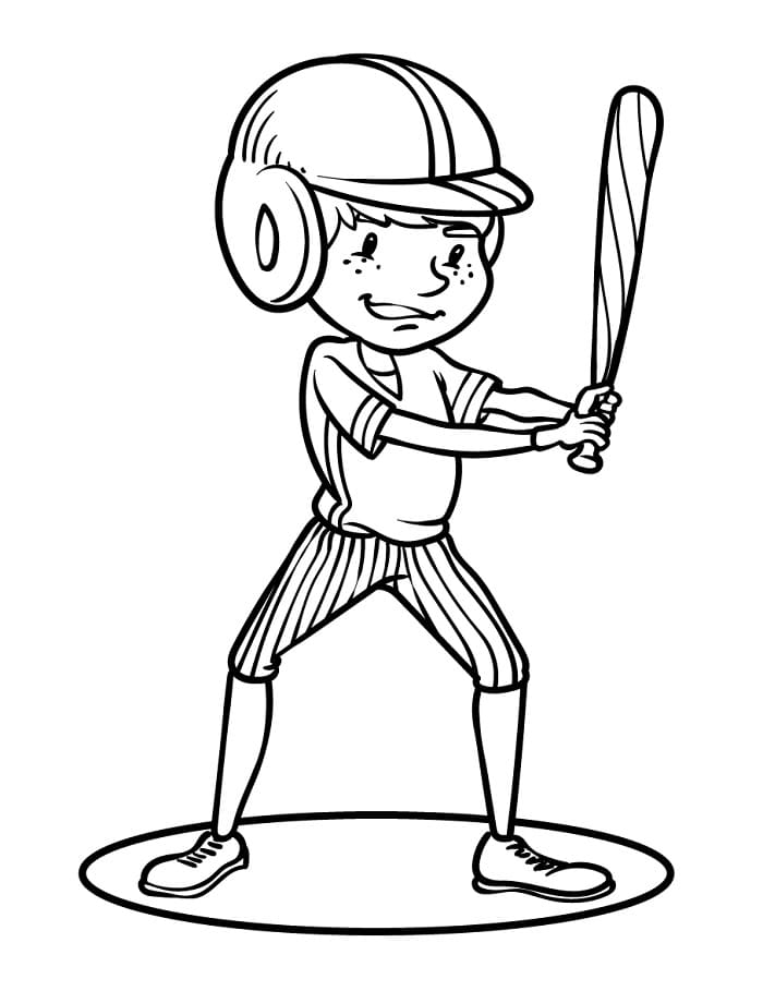 Basebal Zdarama omalovánka