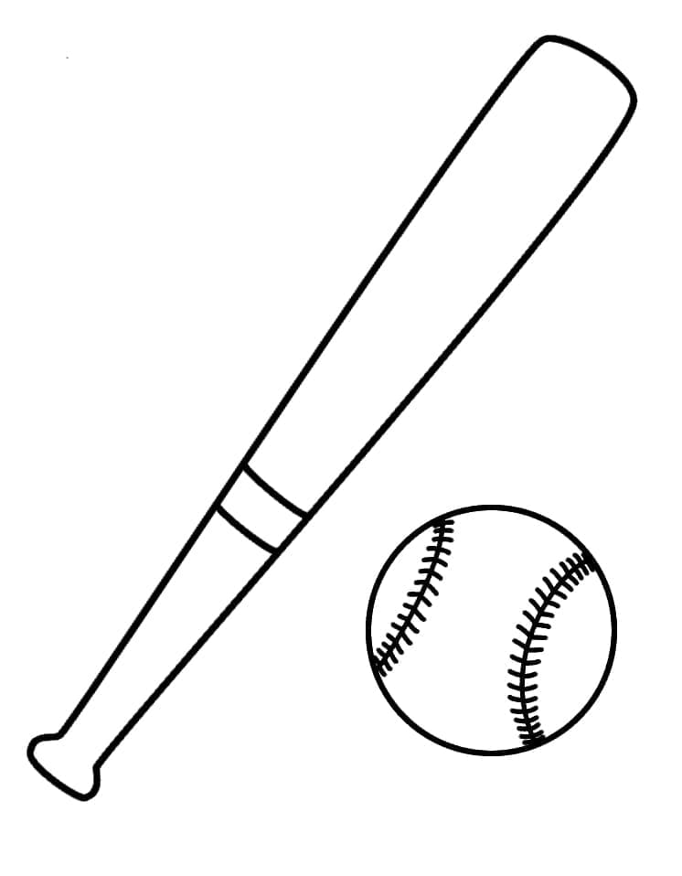Basebal k Tisku omalovánka