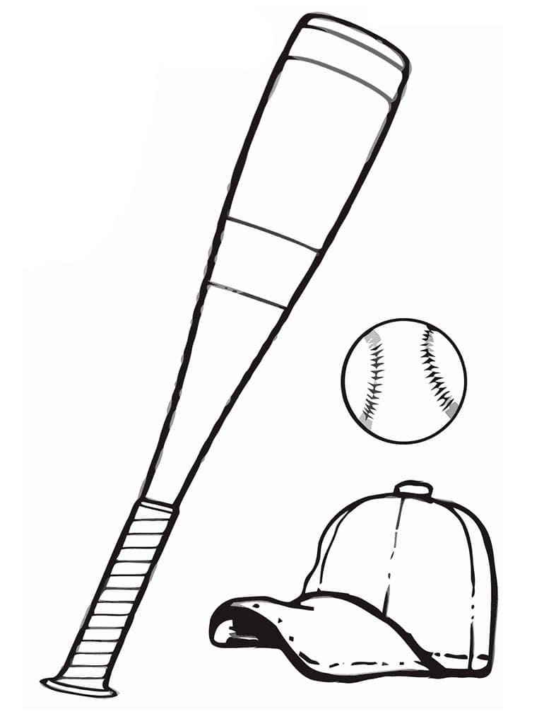 Basebal pro 5leté Děti omalovánka
