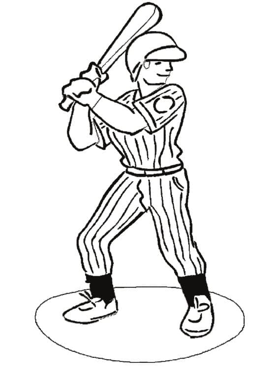 Baseball (1) omalovánka
