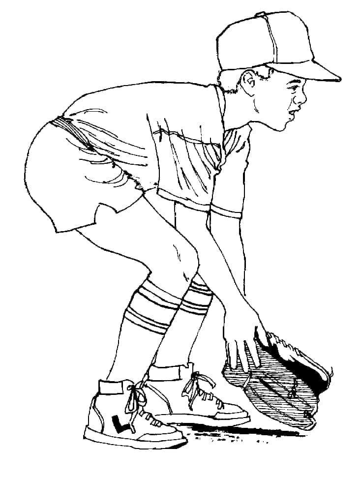Baseball (2) omalovánka