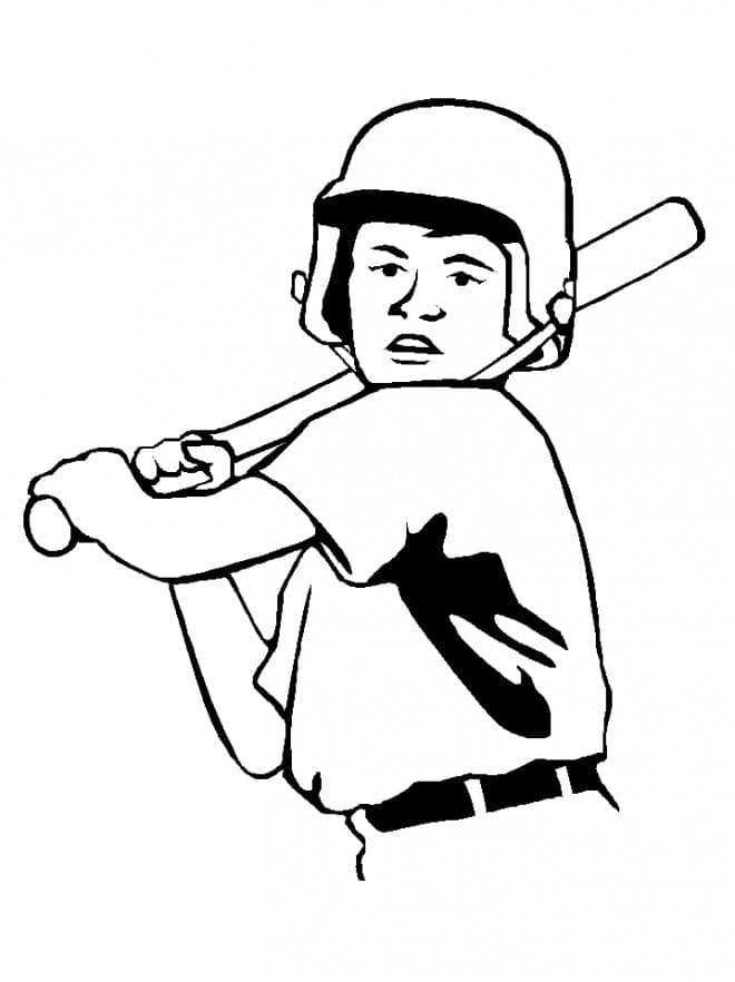 Baseball (3) omalovánka