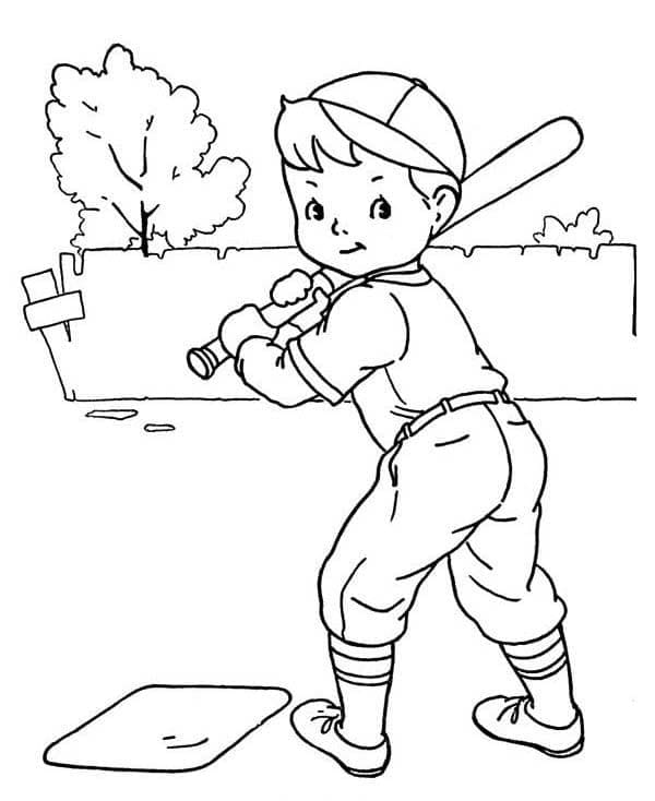 Baseball (4) omalovánka