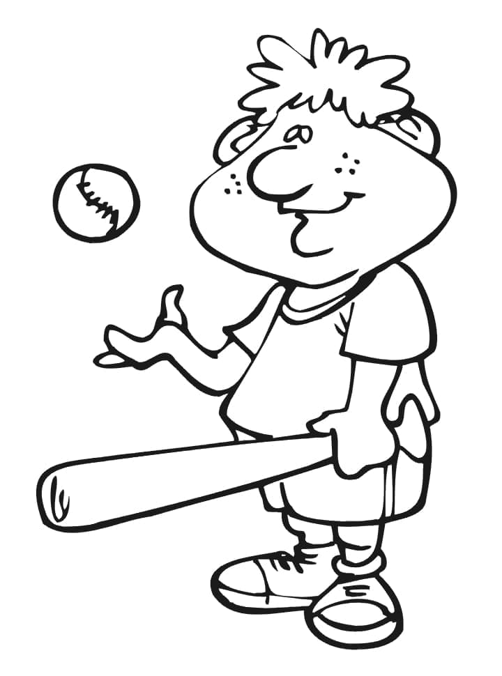 Baseball (5) omalovánka