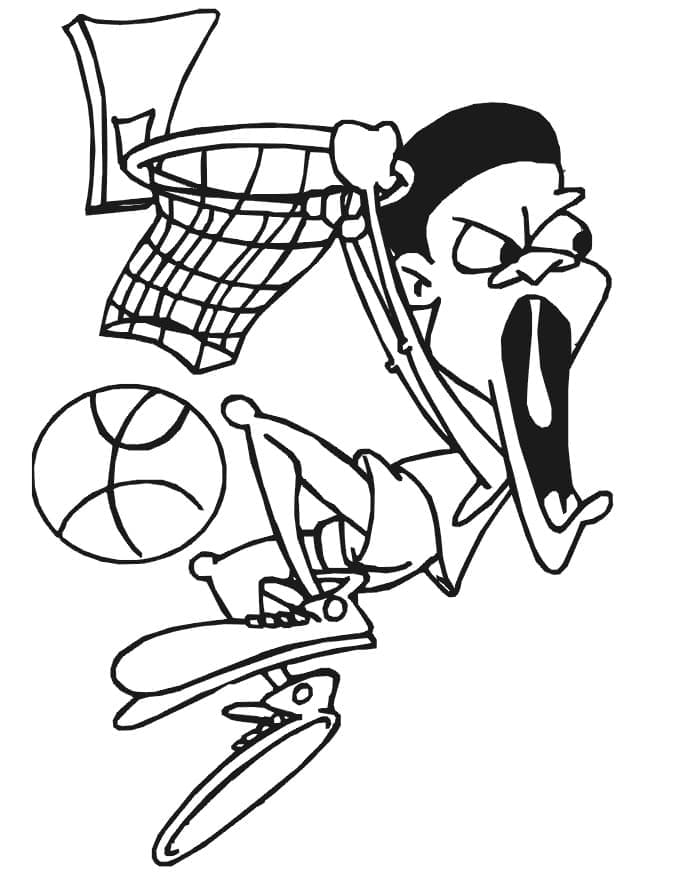 Basketbal Obrázek omalovánka