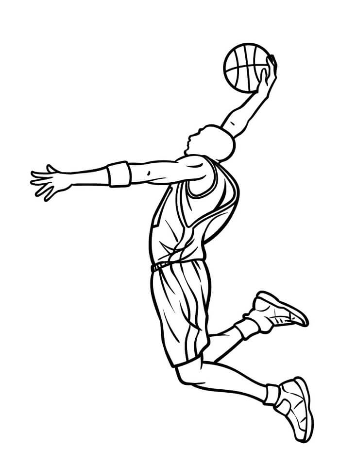 Basketbal Zdarma Tisknutelný omalovánka