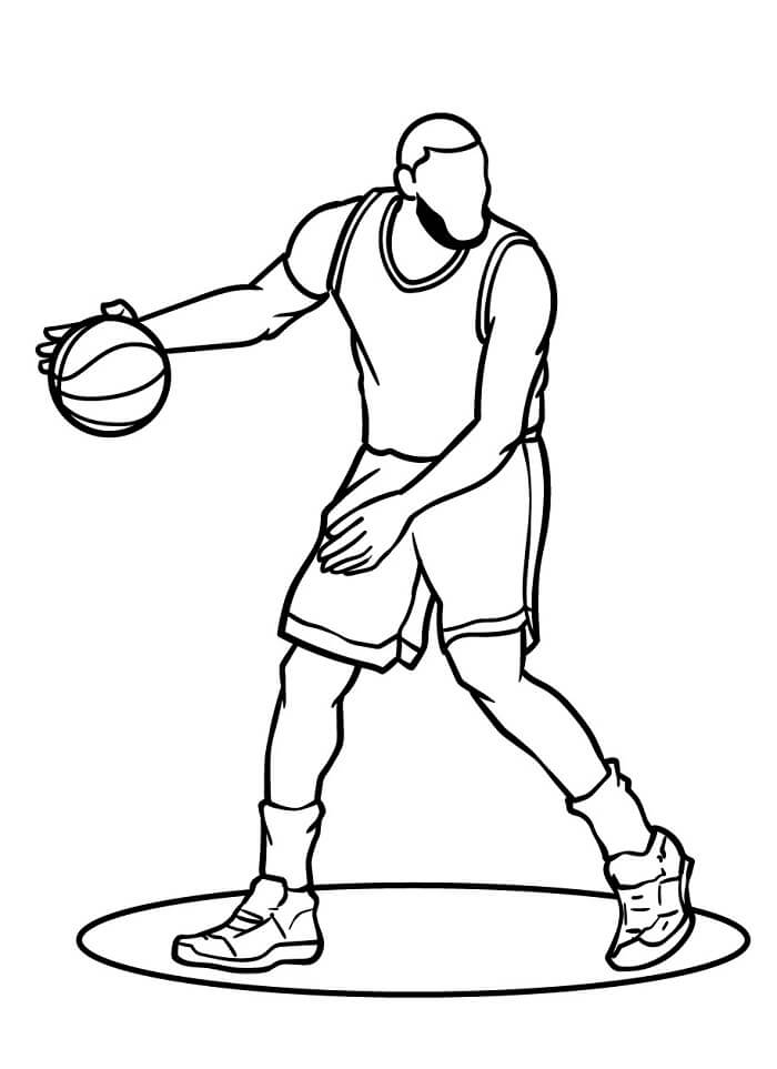 Basketbal Zdarma Vymalovatelné Obrázek omalovánka