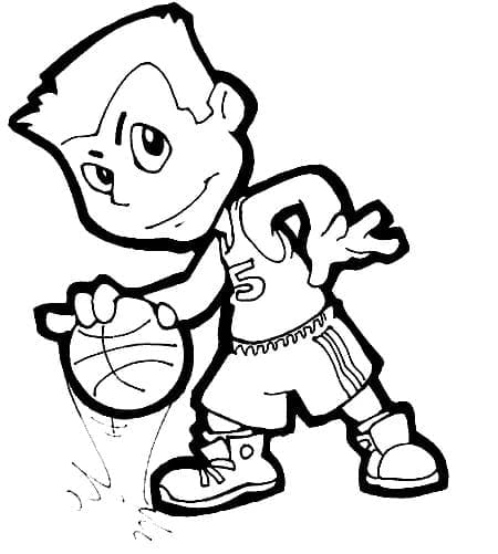 Basketbal omalovánky