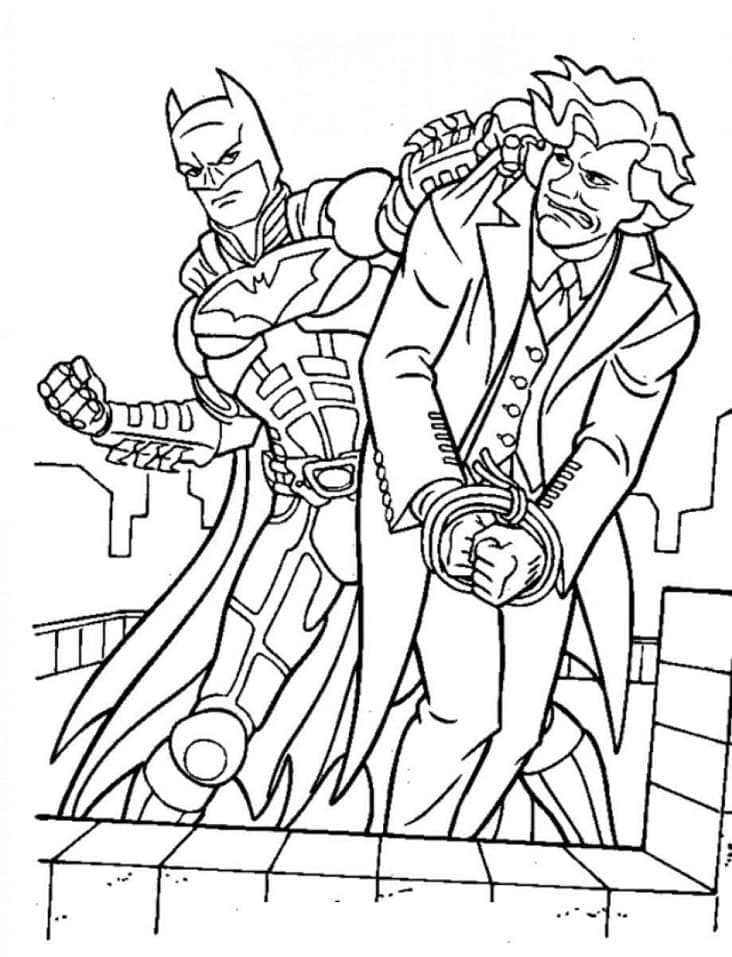 Batman Obrázek omalovánka